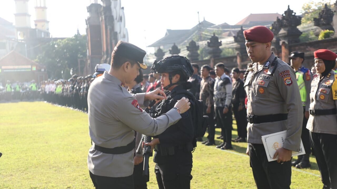 Pastikan Pengamanan Dua Agenda Kepolisian Internasional IAWP & SOM, Polda Bali Gelar Pasukan Ops Gapura Agung IV-2026