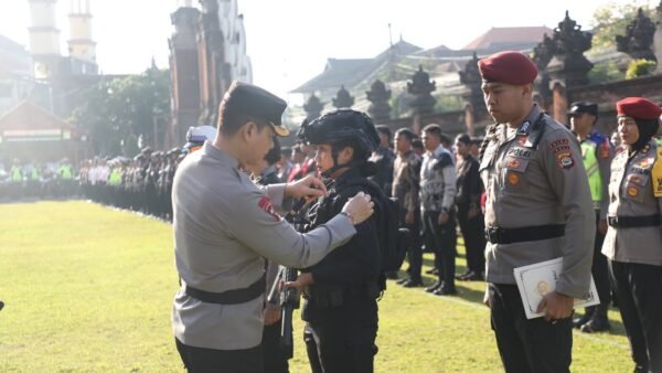 Pastikan Pengamanan Dua Agenda Kepolisian Internasional IAWP & SOM, Polda Bali Gelar Pasukan Ops Gapura Agung IV-2026