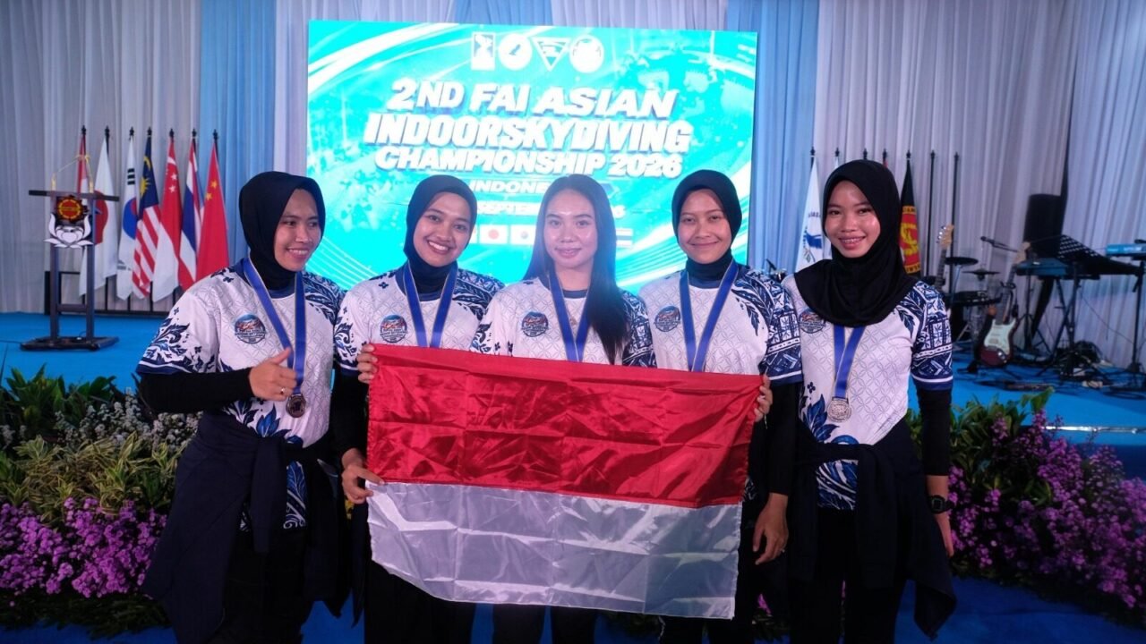 Dua Kejuaraan Indoor Skydiving Internasional Digelar di Wind Tunnel Brimob