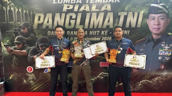 Kombes Pol. Rantau Isnur Eka Raih Juara II Overall Handgun Divisi Standar di Panglima TNI Cup 2026