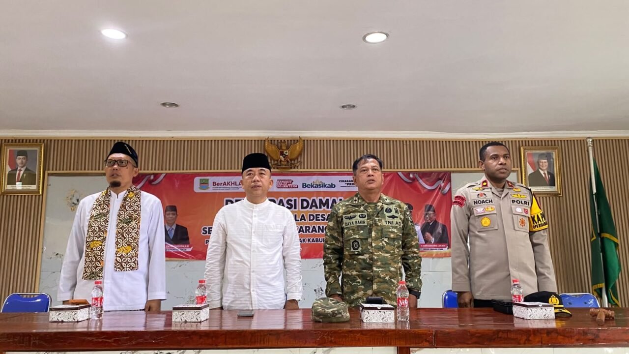 Deklarasi Damai Pilkades Cikarang Utara, Beda Pilihan Tetap Saudara